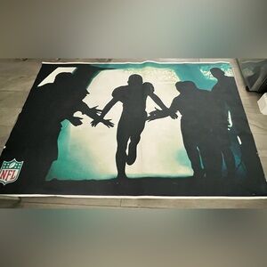 Pottery Barn - football canvas 4ft x 6 ft